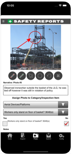 screenshot of SafetyReports by AlignOps